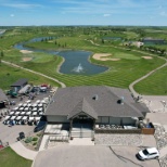 Overlooking the clubhouse and the beautiful 9th and 18th hole