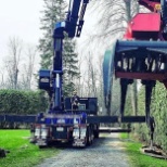 Grapple Saw Crane with over 100 foot reach