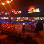 Friday night team activity at Bowlmor