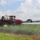 Sprayer in action